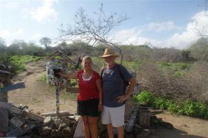 Posting cards in the whalers post barrel