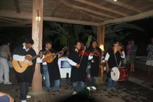 A local band entertained us