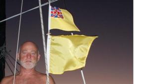 Hoisting Sue's sewing