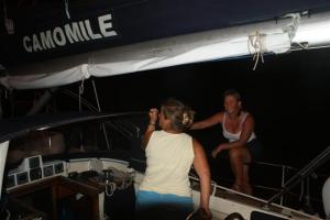 Susan and I manned the aft lines