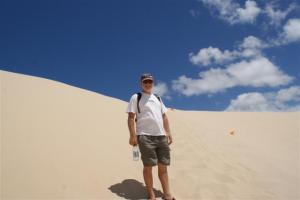 The ascent up the dunes was steeper than it looks 