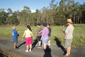 All ready for our guided tour