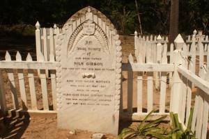 One of the beautifully kept graves