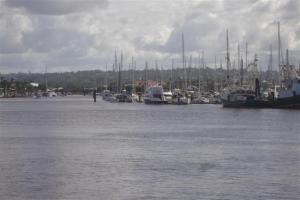 The entrance to Mooloolaba harbour