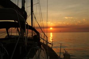 Sunset on our first night