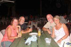 Sara, Norman, Bill and Sue on Bill's birthday