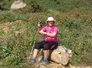 I was allowed one 5 minute sit down.