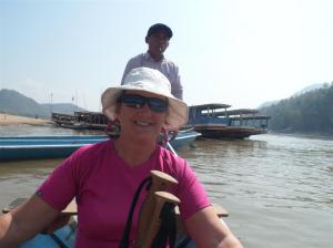 Slow boat across the Mekong