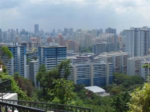 View across the city