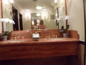 Our selfie in the bathroom