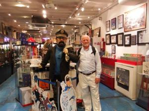 Bill with Captain Haddock