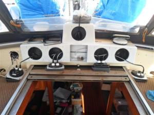 The new instruments being wired in