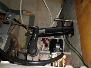 The ram ready for attachment to the quadrant