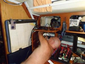 Bill squeezing in cupboards again