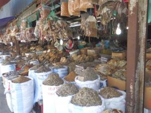 Dried fish stall