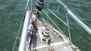 The reef was visible in front of us