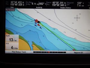 Half of our convoy showing their AIS signals