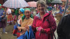Buying goods in the Bac Ha market near Sapa