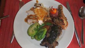 Christmas dinner combination in the tropics