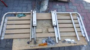 Working on the bathing platform