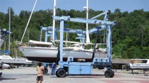 Delos going back in the water