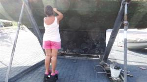 Matching shorts and crocs