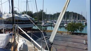 Our view across the bow