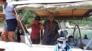 Norman and Sara leaving on Ariel