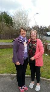 Liz and I after a lovely evening of catching up. 