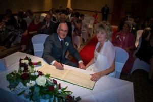 Terry signing his life away!