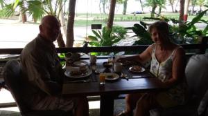 Birthday breakfast in resort