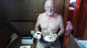 Bill eating his cookie