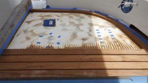 Slotting the planking in