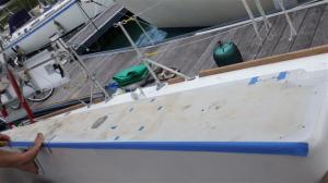 The port side before it was started