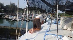 Finishing off the painting