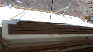 Teak for the cockpit coaming too