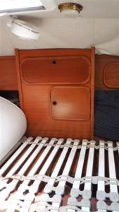 The cupboard back in place