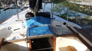 The treadmaster removed