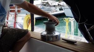 The big sheet winch complete