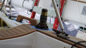 The smaller winch and a grab handle are fixed in place