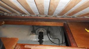 The gearbox under the bed