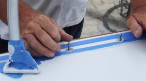 Putting in the first nut