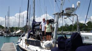 Photo call on the aft deck before we left