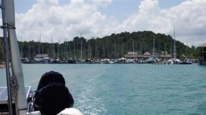 Byebye Rebak marina.