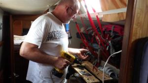 Finishing off the steering assembly