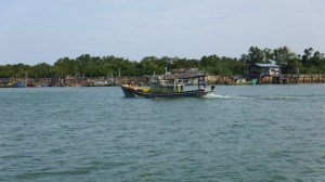Inside the Cukai river