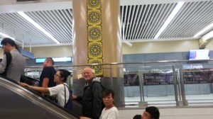 On our way back through the Metro