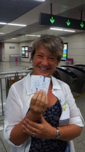 Our first underground tickets