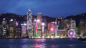 The water front of Hong Kong island