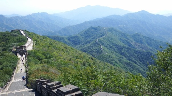 Astounding views looking back down